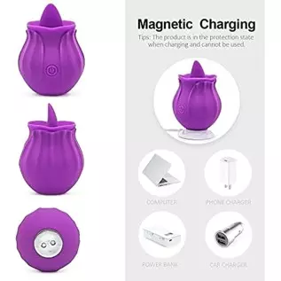 202 The Rose Toy for Women - Rose Vibrator, Rose Lick Sucking Toy, Toy for Women, Rose Vibrant Licker (02-Purple) 202 The Rose Toy for Women - Rose Vibrator, Rose Lick Sucking Toy, Toy for Women, Rose Vibrant Licker (02-Purple)