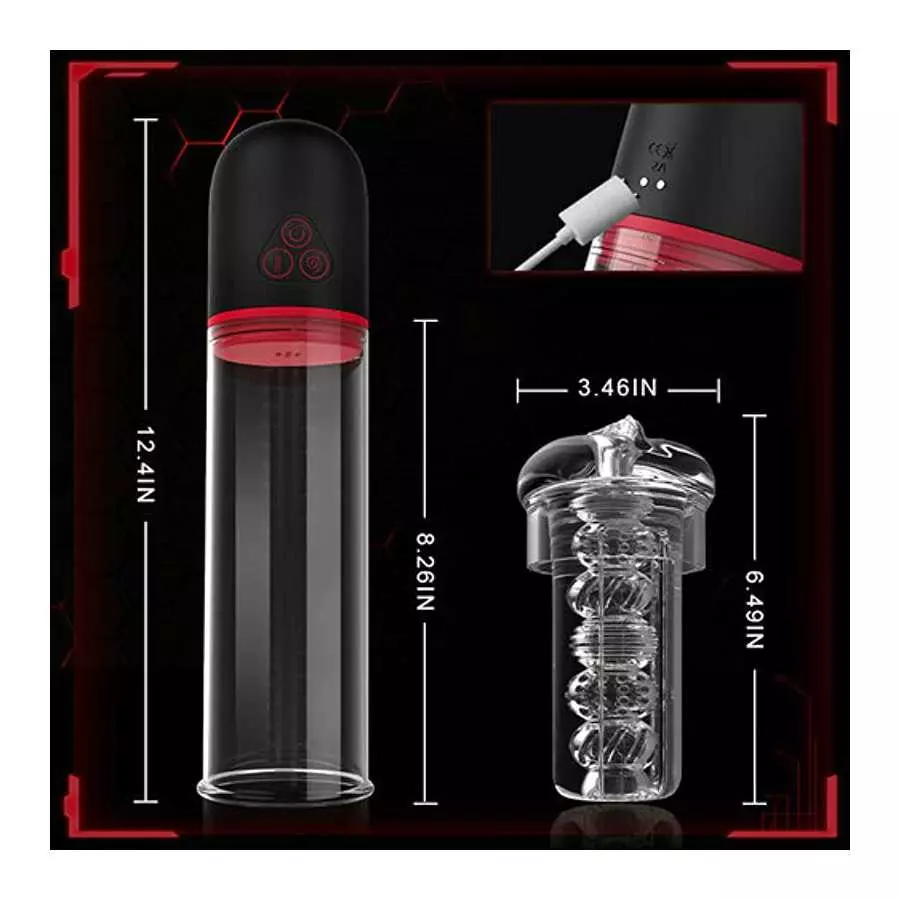 Dreamer Vibration 9 Mode Suction Penis Pump Sex Toys