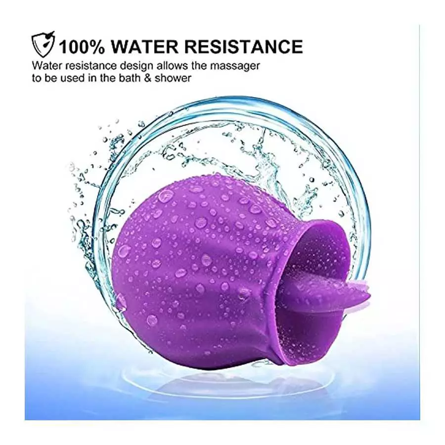 202 The Rose Toy for Women - Rose Vibrator, Rose Lick Sucking Toy, Toy for Women, Rose Vibrant Licker (02-Purple)