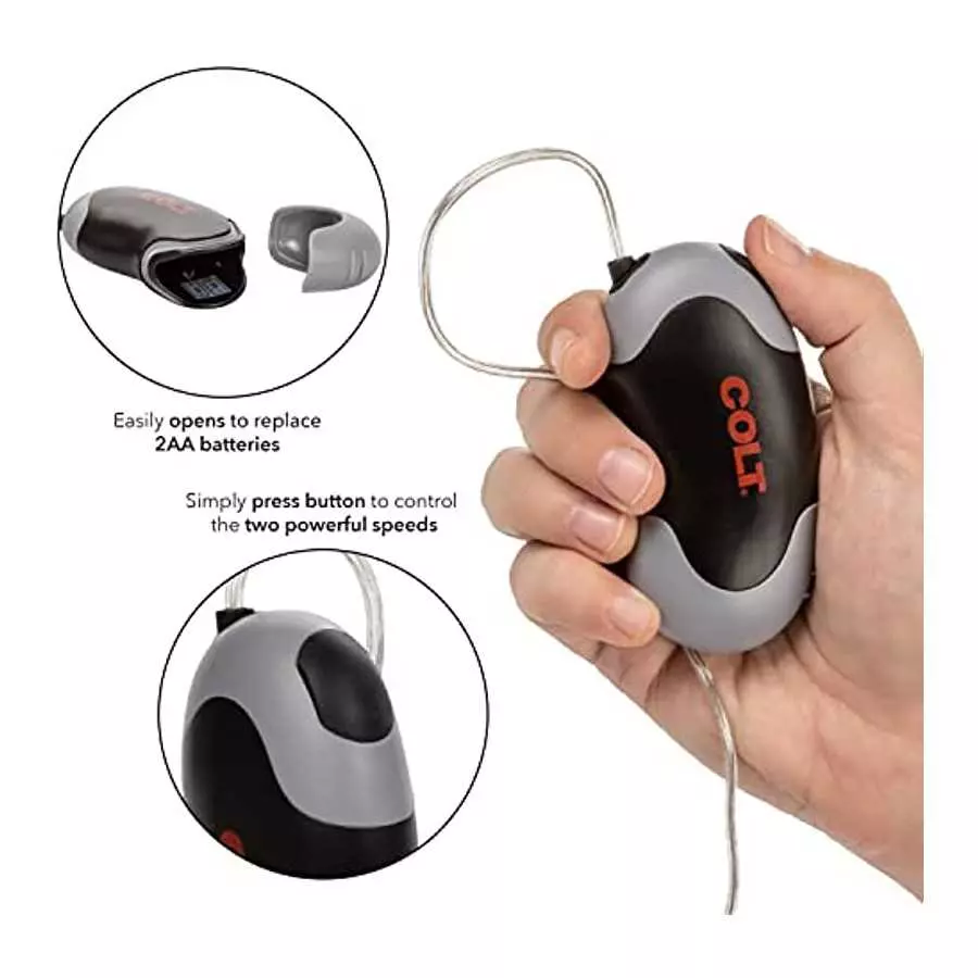 CalExotics Colt Xtreme Turbo Bullet Vibrator For Men - Waterproof Sex Toys for Couples - Wired Adult Male Vibe Egg Prostate Mass