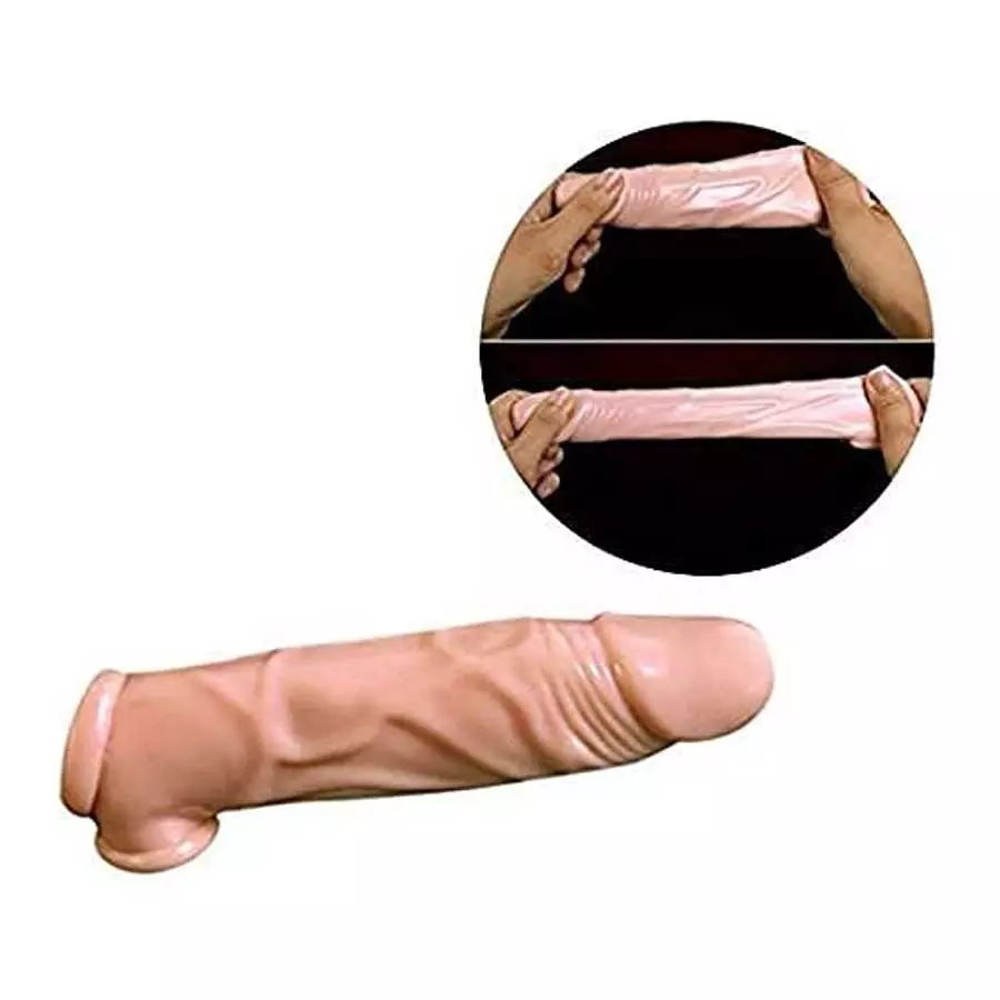 Textured Thick Male Shaft Sleeve Sheath Extension Girth Enhancer Enlarger Stupendous 230214