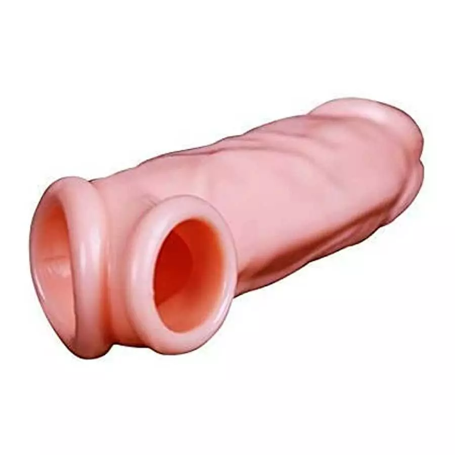 Textured Thick Male Shaft Sleeve Sheath Extension Girth Enhancer Enlarger Stupendous 230214