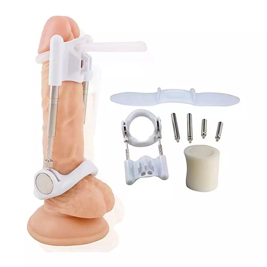 Penis Stretcher Men's Size Stretcher Endurance Training Extender Male Massage Kit Endurance Training Extender Penis Enlargement
