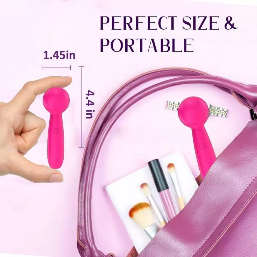 Powerful Bullet Vibrator for Women, Small Bullet Vibrator Nipple Clitoral Stimulator with 10 Vibration Modes, Rechargeable Water