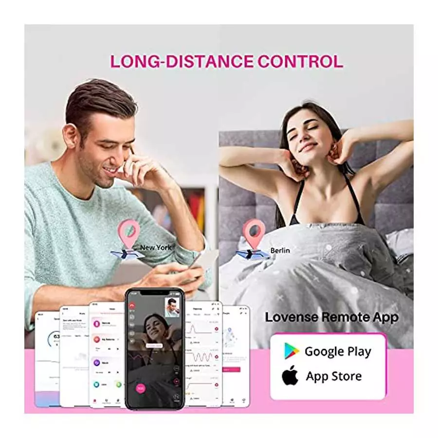 LOVENSE Ferri Wearable Magnetic Panty Vibrator, Long Distance Bluetooth Remote Reach with Music Sync, Partner & App Control