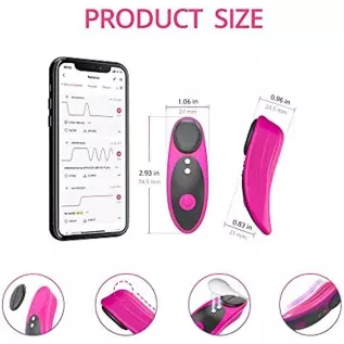 LOVENSE Ferri Wearable Magnetic Panty Vibrator, Long Distance Bluetooth Remote Reach with Music Sync, Partner & App Control