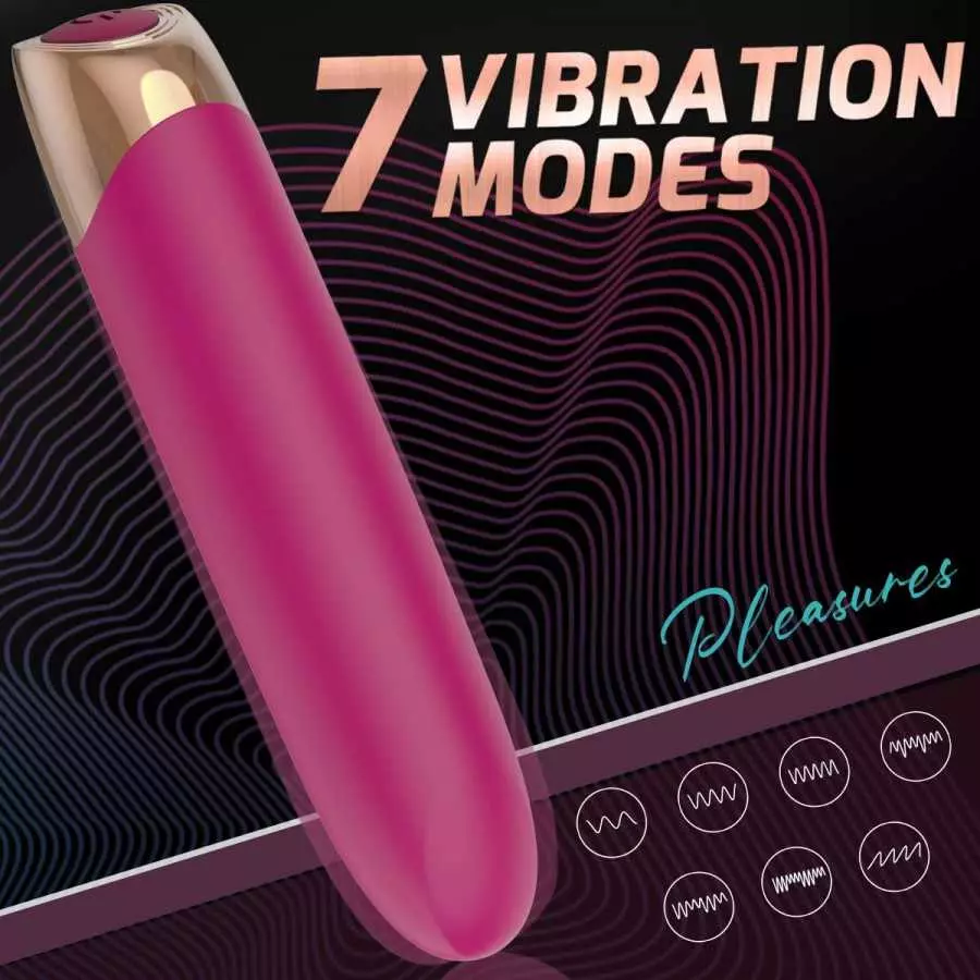 Mini Small Bullet Vibrator (Full Silicone) for Precise Vagina Clitoris Nipples Stimulation, G Spot Dildo Vibrators Clitorals Sti