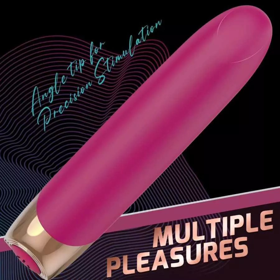 Mini Small Bullet Vibrator (Full Silicone) for Precise Vagina Clitoris Nipples Stimulation, G Spot Dildo Vibrators Clitorals Sti