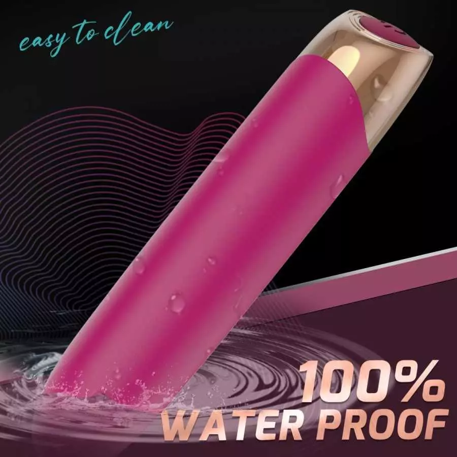 Mini Small Bullet Vibrator (Full Silicone) for Precise Vagina Clitoris Nipples Stimulation, G Spot Dildo Vibrators Clitorals Sti