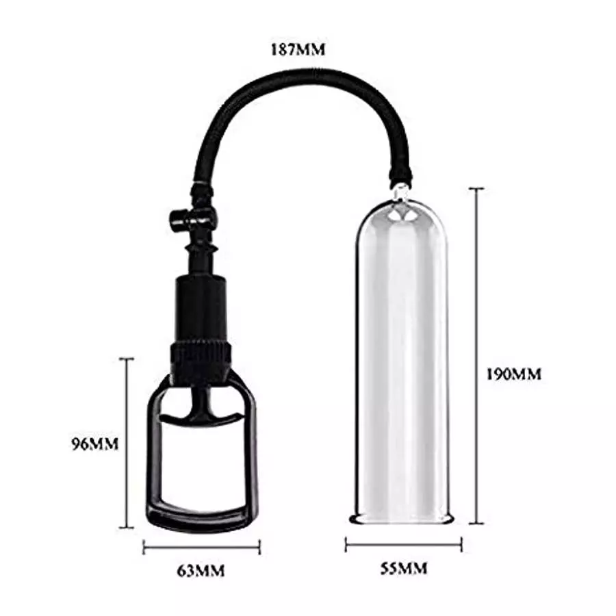 New 2438 Men's Vacuum Pump Strength Augmentation Pump for Man X Male Augmentation Growth Pump with Booster Size for Men Helps Dy