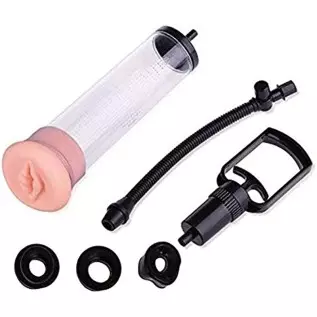 New 2438 Men's Vacuum Pump Strength Augmentation Pump for Man X Male Augmentation Growth Pump with Booster Size for Men Helps Dy