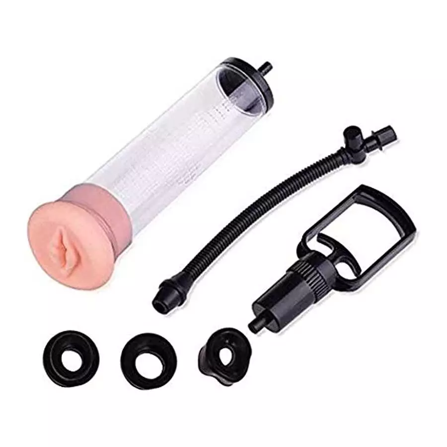 New 2438 Men's Vacuum Pump Strength Augmentation Pump for Man X Male Augmentation Growth Pump with Booster Size for Men Helps Dy