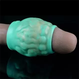 Soft Silicone Penis Enlarger Sleeve Male Penis Sleeve Sex Toy for Men, Small Penis Sheath Cock Enlarger Sleeves Men Adult Toys (