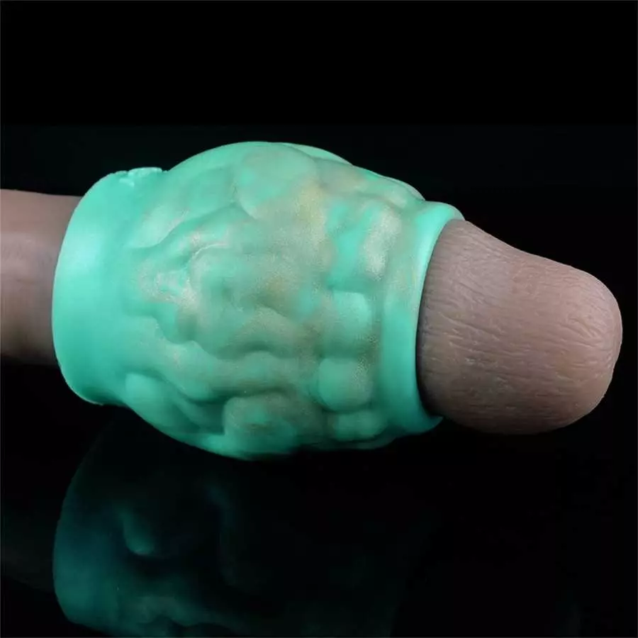 Soft Silicone Penis Enlarger Sleeve Male Penis Sleeve Sex Toy for Men, Small Penis Sheath Cock Enlarger Sleeves Men Adult Toys (
