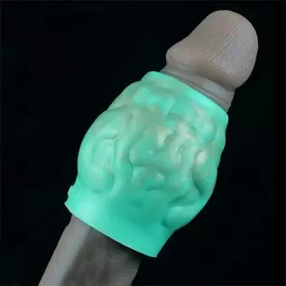 Soft Silicone Penis Enlarger Sleeve Male Penis Sleeve Sex Toy for Men, Small Penis Sheath Cock Enlarger Sleeves Men Adult Toys (