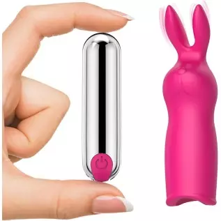 Rabbit Bullet Vibrator with 10 Powerful Vibration,Personal Massager for Clitoral Stimulation,Discreet Rechargeable,G-spot Stimul