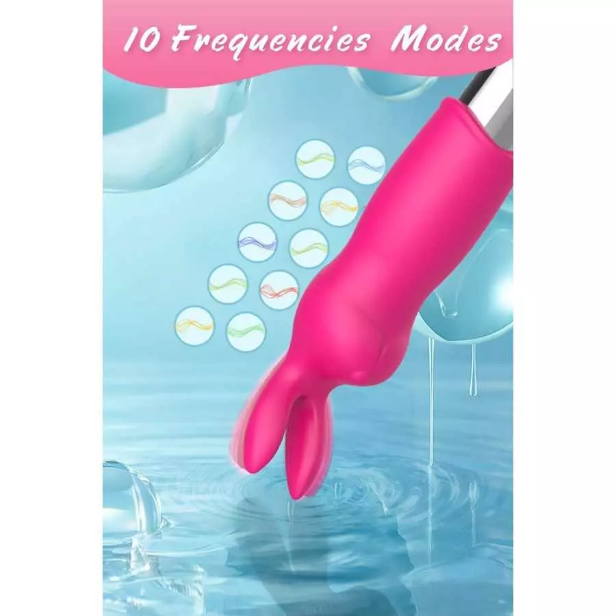 Rabbit Bullet Vibrator with 10 Powerful Vibration,Personal Massager for Clitoral Stimulation,Discreet Rechargeable,G-spot Stimul