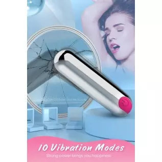 Rabbit Bullet Vibrator with 10 Powerful Vibration,Personal Massager for Clitoral Stimulation,Discreet Rechargeable,G-spot Stimul Rabbit Bullet Vibrator with 10 Powerful Vibration,Personal Massager for Clitoral Stimulation,Discreet Rechargeable,G-spot Stimul