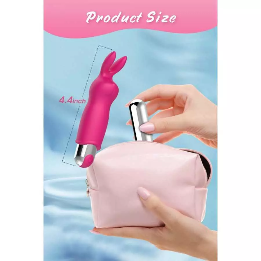 Rabbit Bullet Vibrator with 10 Powerful Vibration,Personal Massager for Clitoral Stimulation,Discreet Rechargeable,G-spot Stimul
