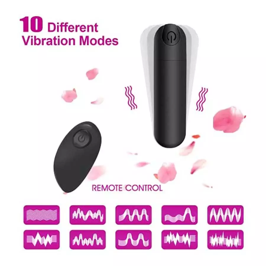 Vibrator Clitoris and G-Spot Stimulator Remote Control Vibrate Massager with 10 Speed for Travel USB Rechargeable Waterproof Vib