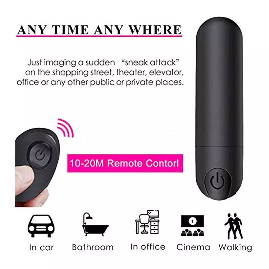 Vibrator Clitoris and G-Spot Stimulator Remote Control Vibrate Massager with 10 Speed for Travel USB Rechargeable Waterproof Vib
