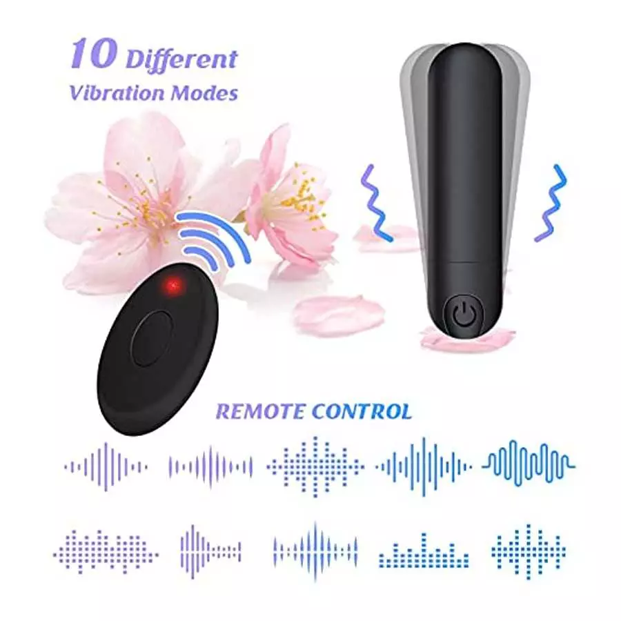Vibrator Remote Control Vibrate Massager - 10 Speed for Travel USB Rechargeable Waterproof Vibrator Wand - Adult Toys for Women 