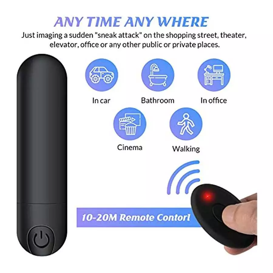 Vibrator Remote Control Vibrate Massager - 10 Speed for Travel USB Rechargeable Waterproof Vibrator Wand - Adult Toys for Women 