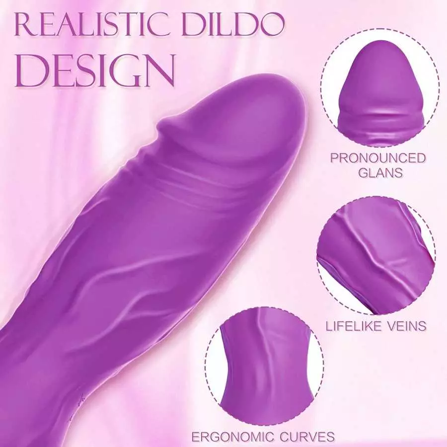 Small G Spot Bullet Vibrator Adult Sex Toys for Women Pleasure | Mini Realistic Dildo Vibrators for Her, 11 Vibrations, Full Sil
