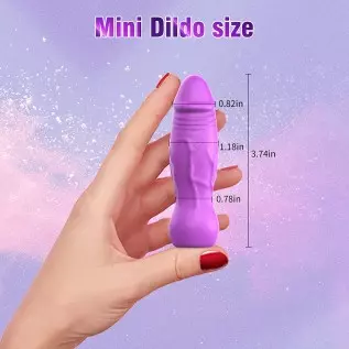 Small G Spot Bullet Vibrator Adult Sex Toys for Women Pleasure | Mini Realistic Dildo Vibrators for Her, 11 Vibrations, Full Sil