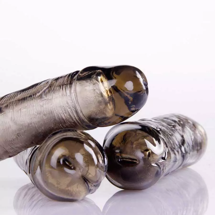 SHEQU Reusable Penis Sleeve Extender Silicone Male Rod Extension Sex Toy Cock Enlarger Condom Sheath Delay Ejaculation Toys for