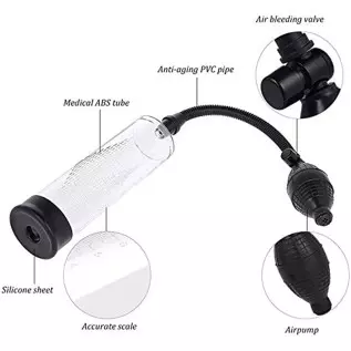 Penis Pump for Men Penis Enlargement Pump, Manual Penis Vacuum Pump Male Enhancement Training Device, Penis Growth Pump Adult Ma