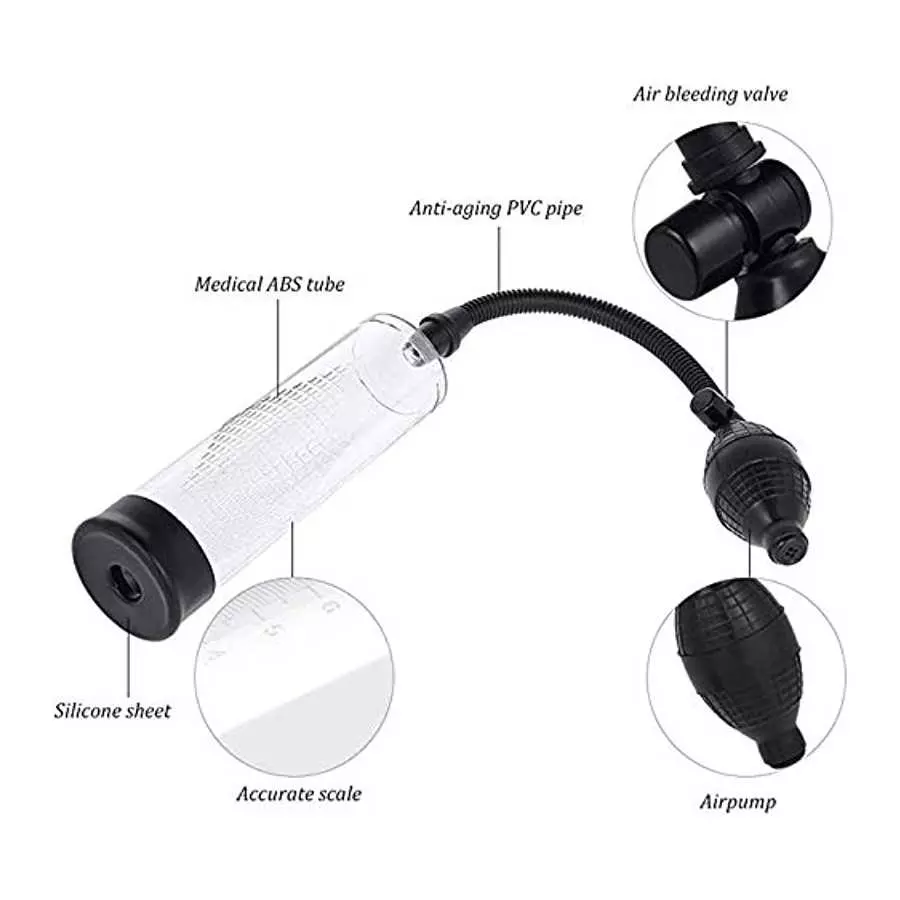 Penis Pump for Men Penis Enlargement Pump, Manual Penis Vacuum Pump Male Enhancement Training Device, Penis Growth Pump Adult Ma