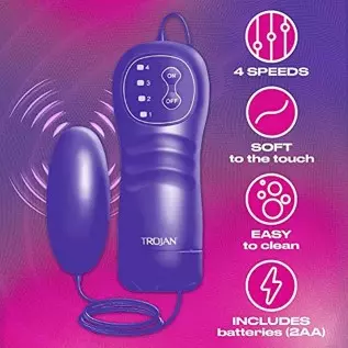 Trojan Vibrations Vibrating Bullet Personal Massager Trojan Vibrations Vibrating Bullet Personal Massager