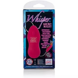 CalExotics Whisper Micro Bullet – Self Heating Wired Pocket Bullet Vibrator - Remote Control Sex Toys for Couples - Adult Egg Ma CalExotics Whisper Micro Bullet – Self Heating Wired Pocket Bullet Vibrator - Remote Control Sex Toys for Couples - Adult Egg Ma
