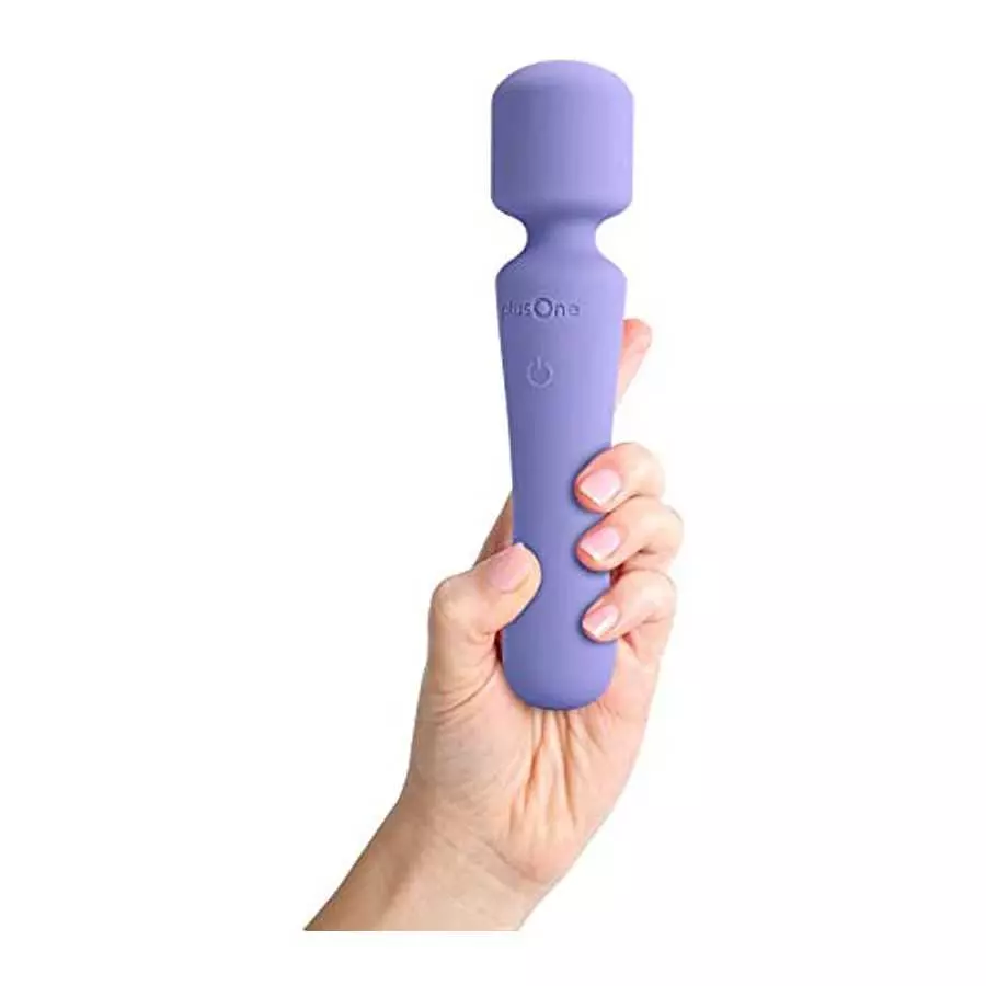 plusOne Vibrating Wand Massager, 10 vibration settings, Perfect for Muscle Tension, Back, Neck Relief, Soreness, & Personal Reli
