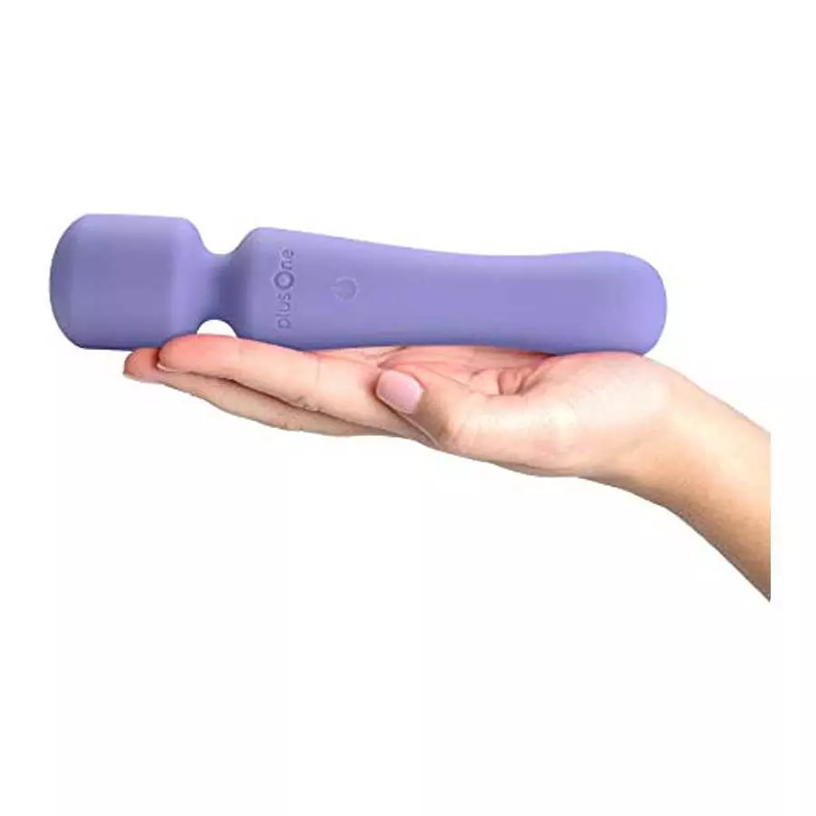 plusOne Vibrating Wand Massager, 10 vibration settings, Perfect for Muscle Tension, Back, Neck Relief, Soreness, & Personal Reli