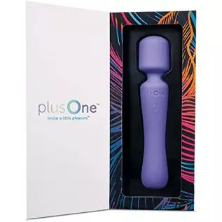 plusOne Vibrating Wand Massager, 10 vibration settings, Perfect for Muscle Tension, Back, Neck Relief, Soreness, & Personal Reli plusOne Vibrating Wand Massager, 10 vibration settings, Perfect for Muscle Tension, Back, Neck Relief, Soreness, & Personal Reli