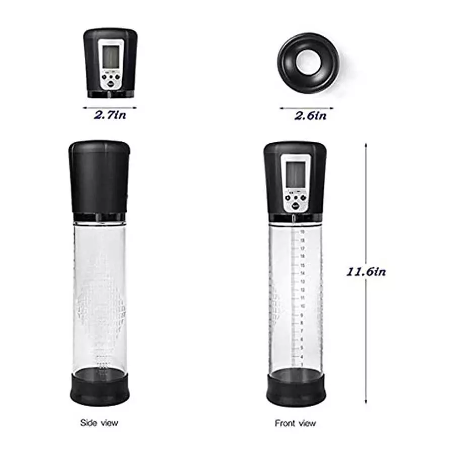 GMGJQR Electric Penis Pump Sex Toys for Men Male Masturbator Extender Water Vacuum Enlargement Enhancer Cock Dick Massager Ring