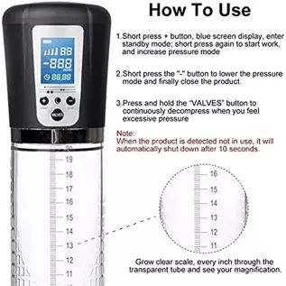 GMGJQR Electric Penis Pump Sex Toys for Men Male Masturbator Extender Water Vacuum Enlargement Enhancer Cock Dick Massager Ring GMGJQR Electric Penis Pump Sex Toys for Men Male Masturbator Extender Water Vacuum Enlargement Enhancer Cock Dick Massager Ring