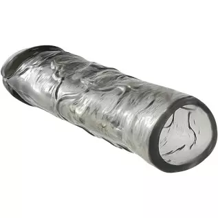 Super Stretchy Reusable Penis Sleeve Extender Set, Soft Realistic Cock Enlargers Extension Sex Toys for Men, Black Super Stretchy Reusable Penis Sleeve Extender Set, Soft Realistic Cock Enlargers Extension Sex Toys for Men, Black