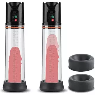 Electric Penis Vacuum Pump with 4 Suction Modes , XINBALE Rechargeable Automatic High-Vacuum Penis Pump, Penis Air Pressure Devi