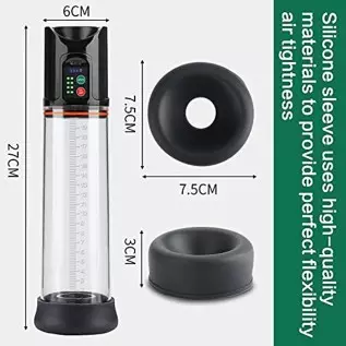 Electric Penis Vacuum Pump with 4 Suction Modes , XINBALE Rechargeable Automatic High-Vacuum Penis Pump, Penis Air Pressure Devi
