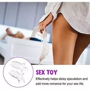 2pcs Sleeve Extender Crystal Silicone Extension Toy Cock Enlarger Condom Sheath Delay Ejaculation Toys pens Sleeve Extension,Coo