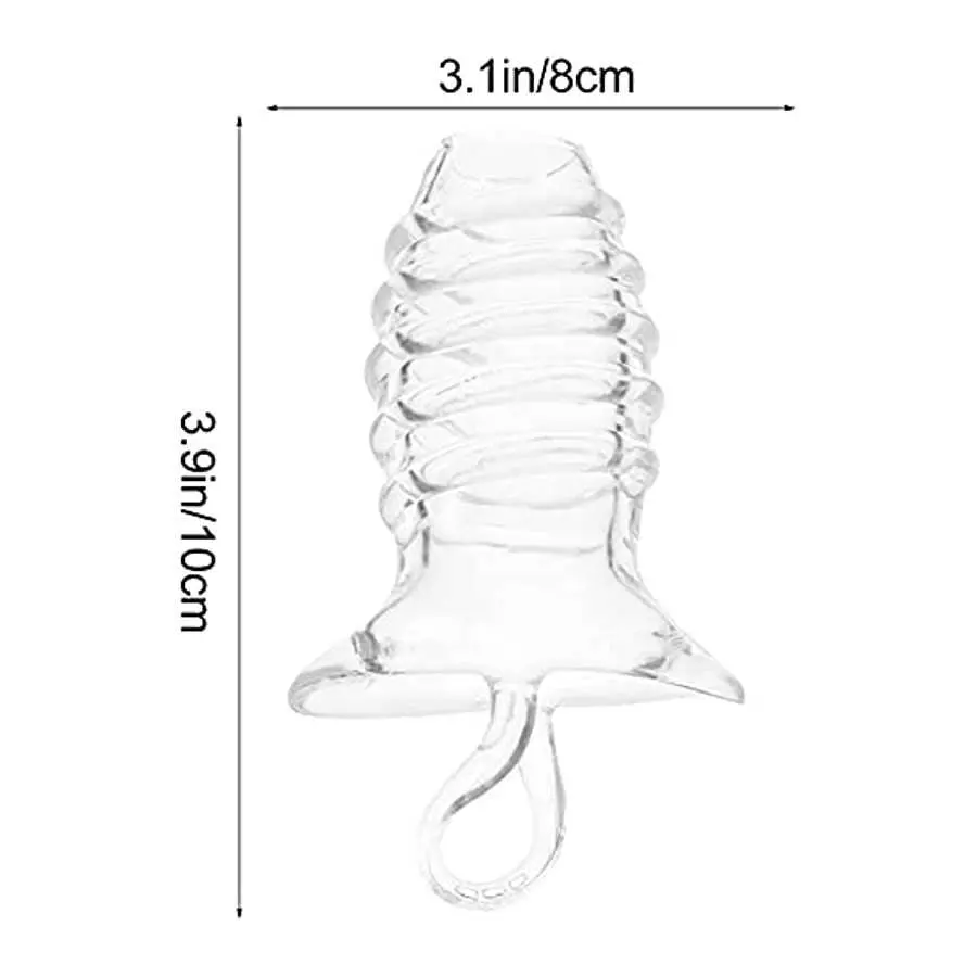 2pcs Sleeve Extender Crystal Silicone Extension Toy Cock Enlarger Condom Sheath Delay Ejaculation Toys pens Sleeve Extension,Coo