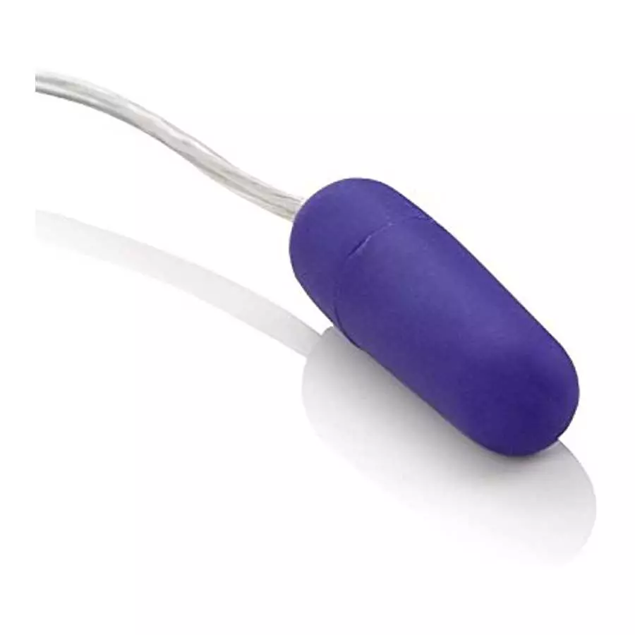 CalExotics Whisper Micro Bullet – Self Heating Wired Pocket Bullet Vibrator - Remote Control Sex Toys for Couples - Adult Egg Ma