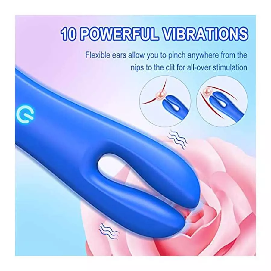 Mini Bullet Vibrator for Women - Waterproof Small Clit Vibrator with 10 Powerful Vibrations, Silent Full Silicone Vibrator for N