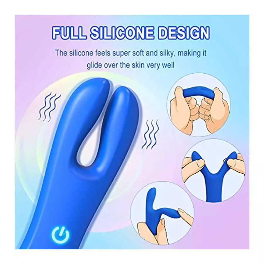 Mini Bullet Vibrator for Women - Waterproof Small Clit Vibrator with 10 Powerful Vibrations, Silent Full Silicone Vibrator for N