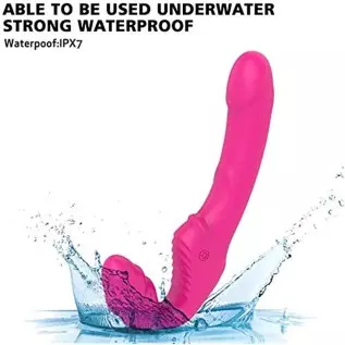 Strapless Strap-On G-Spot Dildo Vibrator for Women, Anti-Slip Remote Control Double-Ended Realistic Vibrating Butt Plug with 9 M Strapless Strap-On G-Spot Dildo Vibrator for Women, Anti-Slip Remote Control Double-Ended Realistic Vibrating Butt Plug with 9 M