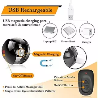 Bullet Vibrator for Women, 5 Pieces Wearable Weighted Balls Kit for Beginners & Advanced Kegel Exercise, Rechargeable Vibrating 