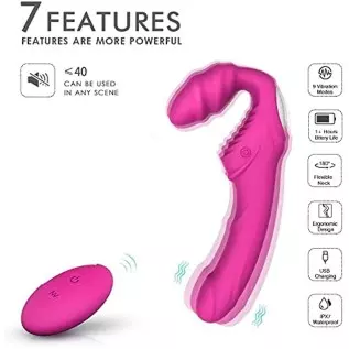 Strapless Strap-On G-Spot Dildo Vibrator for Women, Anti-Slip Remote Control Double-Ended Realistic Vibrating Butt Plug with 9 M Strapless Strap-On G-Spot Dildo Vibrator for Women, Anti-Slip Remote Control Double-Ended Realistic Vibrating Butt Plug with 9 M
